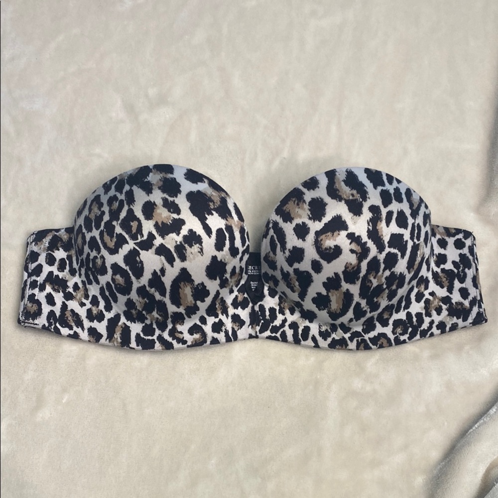 Victoria's Secret Animal Print Strapless Padded Bra 34A